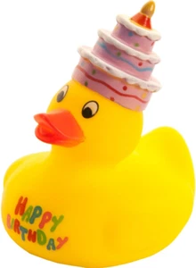 Happy Birthday Badeente Ente Quietscheente zum Geburtstag mit lustigen Kuchen To - Bild 1 von 7