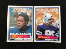 TONY DORSETT & DREW PEARSON 1983 TOPPS DALLAS COWBOYS FOOTBALL CARD