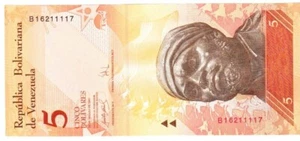 Venezuela cinque bolivares 2007 - Foto 1 di 2