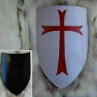 Medieval Warrior Steel Red Knights Templar Cross Shield Vintage Gift Battle Read