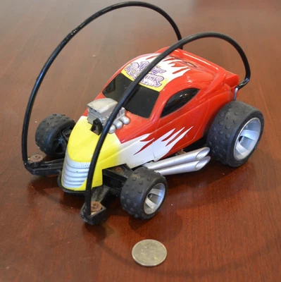 VINTAGE 1998 MATTEL TYCO HOT ROCKER REMOTE CONTROL RC CAR RED YELLOW BLACK - Image 1 of 4