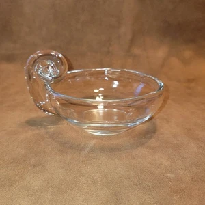 Vintage Steuben Stil Klarglas Schneckengriff 6 Zoll Schale - Bild 1 von 9