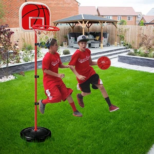 Basketball Set Adjustable Height Hoop Net Ball Set Sports Activity Game Toy Set - Picture 1 of 10