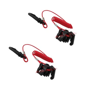 Universal Outboard Boat Kill Stop Switch Safety Tether Lanyard 256-05193-00 X2PC - Picture 1 of 17