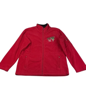 Chaqueta Danbury Como Nueva/M&M’s Roja Polar Cremallera Completa — Logotipo Caramelo Bordado Talla M - Imagen 1 de 11