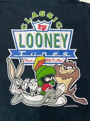 CAMISA DE BOLOS VINTAGE SUN LOONEY TUNES 1994 RETRO GRÁFICO BUGS TAZ TALLA XL Foto 1 de 4
