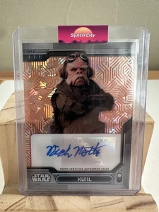 2023 Star Wars High Tek Kuiil Nick Nolte Auto /25 Orange The Mandalorian # AT-NN - Picture 1 of 2