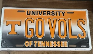 NEW University Tennessee Go Vols Volunteer Car Truck License Plate Sign USA Made - Picture 1 of 6