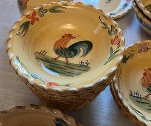 Home Rooster Set of 4 - 7-3/4” Soup Cereal Bowls - Picture 1 of 14