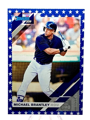 2019 Panini Donruss - Independance Day  #63 Michael Brantley - Image 1 of 2