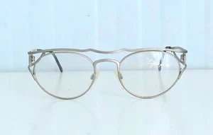 RARAS GAFAS DE PLATA DE COLECCIÓN KARL LAGERFELD SERIE FIRMA DORADA DE 1990 N.O.S. - Imagen 1 de 10