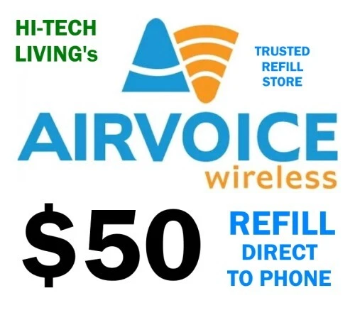 Airvoice 💥 Plan mensual recarga de $50 (carga directa RTR al teléfono) 💥 RÁPIDO Y FÁCIL Foto 1 de 1