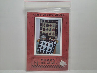 Mumm's The Word Quilt Pattern - Old Time Ornaments - Image 1 of 3