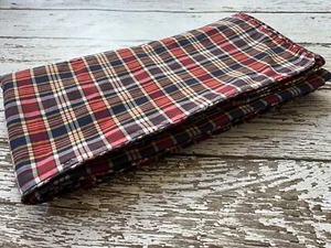 Vintage RALPH LAUREN Kennebunkport Plaid Duvet Cover Full Queen Madras Navy Red - Picture 1 of 13