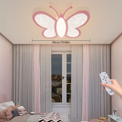 Lámpara colgante LED creativa de dibujos animados mariposa decoración habitación infantil Foto 1 de 4