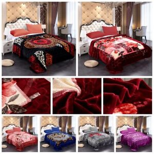 Heavy Thick Blanket Winter Warm Mink Blanket For King size Bed 85"x93" Wholesale