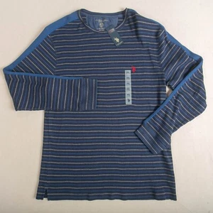 US Polo ASSN Crew Neck Long Sleeve Size XXL Blue Striped Sweater NWT - Picture 1 of 6