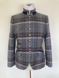 Atemberaubende Breedon Hill blaue Tweedjacke Größe 12. Unbefleckt. Ref 806 - Bild 1 von 7