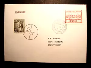 Luxemburg 1983/84: ATM/Automatenmarke/label, P2502,FDC,Ersttag first day cover - Bild 1 von 2