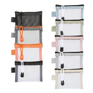 9 Pcs Mini Zipper Mesh Bag, Clear Mesh Zipper Pouch Bags, Small Makeup Bag fo... - Picture 1 of 7
