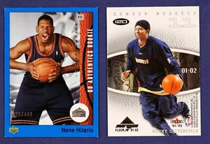 Denver Nuggets Serial #d Card lot/2 Hilario Ford Authentics Marquee - Picture 1 of 2