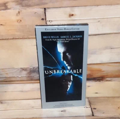 Unbreakable VHS VCR Video Tape Used Movie Bruce Willis - Image 1 of 4