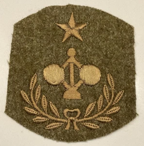 Parche de lana bordado original de la Primera Guerra Mundial maestro ingeniero del ejército de los Estados Unidos grado superior - Imagen 1 de 2