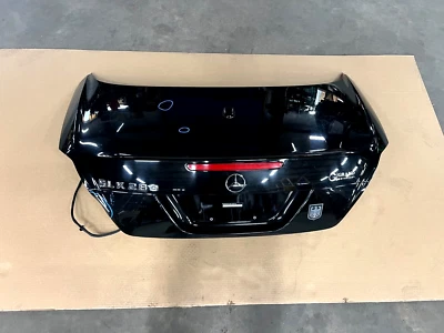 05-11 MERCEDES-BENZ SLK280 SLK300 CONVERTIBLE REAR TRUNK LID PANEL BLACK LOT3446 - Image 1 of 4