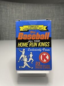 1985 Topps Circle K Home Run Kings Set Mantle, Ruth, And More