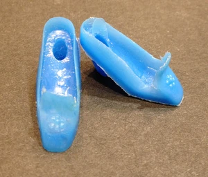 BARBIE SCARPE BLU 60 VINTAGE PUMPS HIGH HEELS SHOES SCHUHE CHAUSSURES OUTFIT - Picture 1 of 1