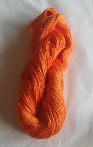 Baumwollgarn 8/4 * 100g Strang * 340m * Orange * Häkeln * Makramee * - Bild 1 von 4
