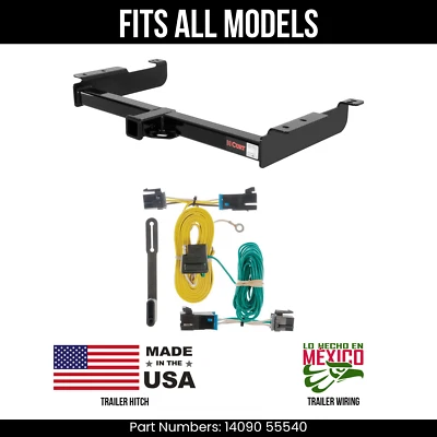 Enganche de remolque para GMC Savana 1500 03-14 + cableado de 4 vías para todos los modelos remolque de corte Foto 1 de 4