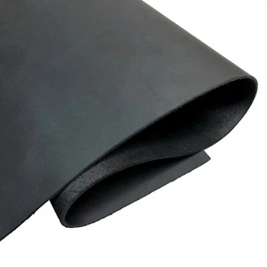 1.8-2mm Thick Black Crazy Horse Leather Tooling Square Cowhide Pre-cut Pieces - Picture 1 of 77