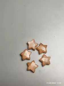 Luxurious 12 mm Star-Cut Peach Moonstone Polished Gemstone - Picture 1 of 12