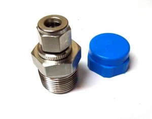 Hy-Lok Male Connector 3/8" Tube OD X 3/4" Male NPT Compression Fitting MC6CM12 - Picture 1 of 1