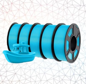 JAYO Nieuwe 3D filament PETG HEMELS BLAUW nieuwe rol a 1,1 kilo. - Afbeelding 1 van 2