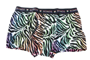 1 x Bonds Mens Guyfront Pride Trunks Underwear Undies Black Multi - Picture 1 of 5
