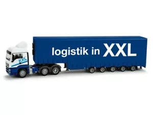 HERPA, MAN TGS LX con rimorchio telonato a 5 assi XXL LOGISTIK, 1/87, HER158510 - Foto 1 di 1