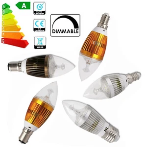 E14 B15 B22 E27 Dimmable Bulb 6W 8W 10W LED Chandelier Candle Decor Lamp AC220V - Picture 1 of 15