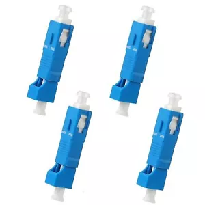 4 Stück Singlemode SC/UPC Stecker auf LC/UPC Buchse Adapter Glasfaser Stecker FTTH - Bild 1 von 6