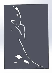 15 DXF Feile CNC 2 G-CODE Ind.Laser Cut Oberfräse Plasma Wasser DAMEN PANEL Nr.0912 - Bild 1 von 24