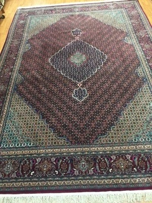 8'2" x 11'6" Sino Chinese Fish Design Oriental Rug - Hand Made - Wool & Silk - Image 1 of 4