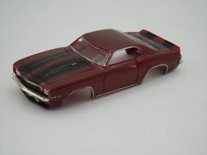 MODEL MOTORING BURGUNDY W/ BLACK '69 CAMARO Z28 SHELL ~ NEW ~ FITS AURORA TJET - Picture 1 of 7