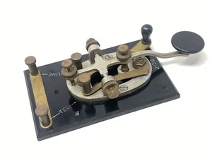 Vintage J-38 Military Telegraph Key Keyer Morse Code WWII Signal Corps - Zdjęcie 1 z 12