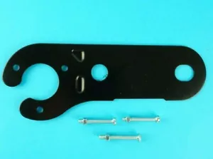 Retro Fit Einzelmontageplatte Halterung & SCHRAUBEN für 7 Pin 13 Pin Steckschlüsselanhänger - Bild 1 von 1