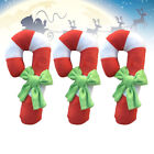  3 Stck. Weihnachten Süßigkeitenstock Spielzeug Hund Kauen Spielzeug flauschig Stofftiere