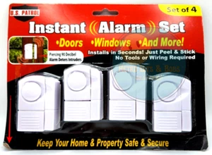 U.S. Patrol, Instant Alarm Set, Window / Door, 4 pack - Picture 1 of 4
