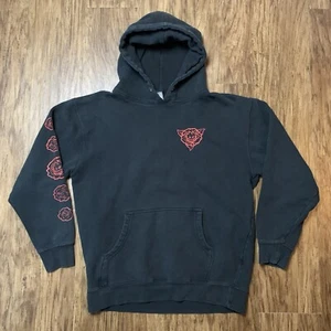 Spitfire Hoodie Size Medium Skater Brand Skateboard Y2K Black Hooded Roses - Picture 1 of 11