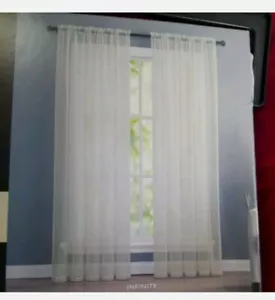 2 BRAND NEW Victoria Classics Infinity Sheer Panels, 55X84, Ivory (BB) - Picture 1 of 2