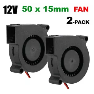 2 Stück 5V 12V 24V 5015 50x50x15mm Gebläse Radial Lüfter Hotend Extruder RepRap - Bild 1 von 8